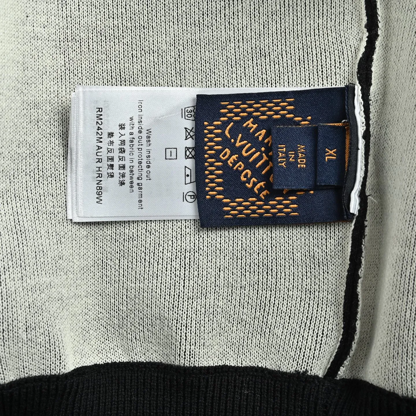 Louis Vuitton/Louis Vuitton old flower intarsia zipper knitted hooded jacket